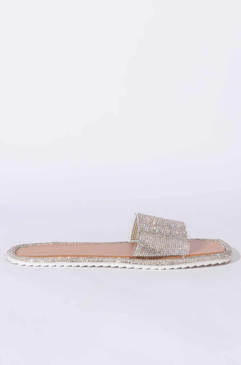 AZALEA WANG WAKE ME WHEN IT'S ALL OVER FLAT SANDAL IN NUDE