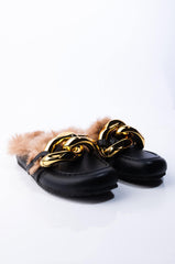 BOSS VIBE FUR LINED LOAFERS