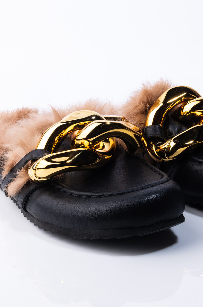 BOSS VIBE FUR LINED LOAFERS