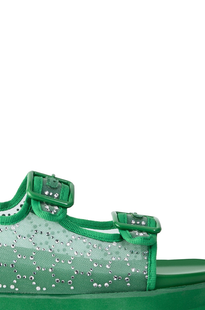CORTA GREEN STRAP SANDAL