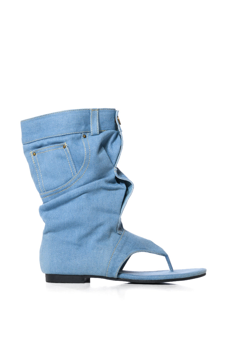 MATIE DENIM GLADIATOR SANDAL